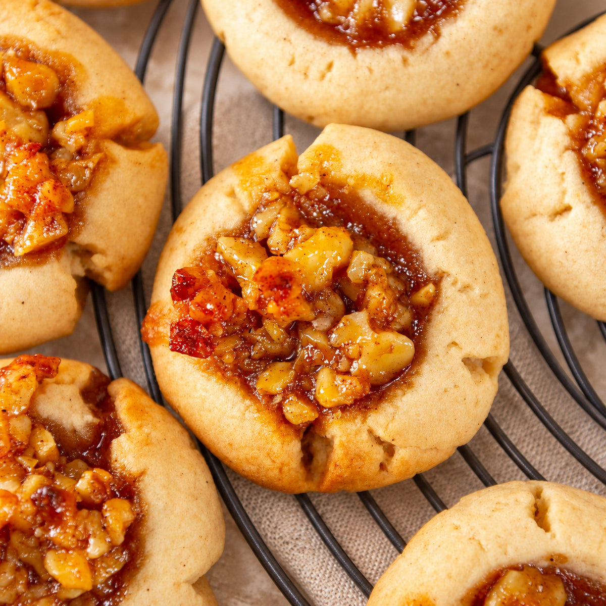 Baklava Thumbprint Cookies