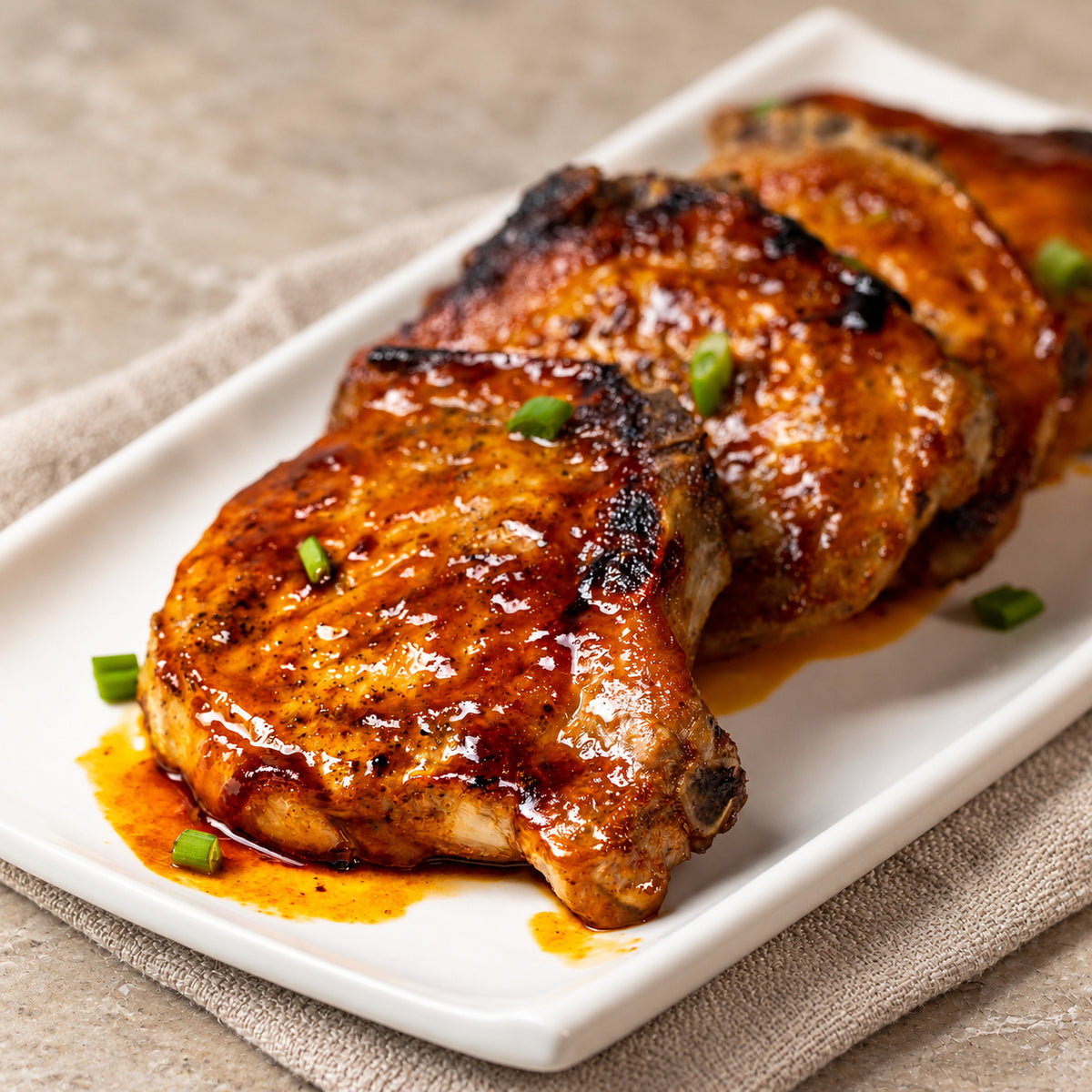 Honey-Glazed Pork Chops