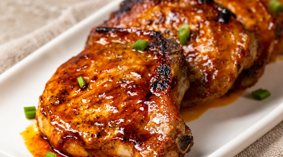 Honey-Glazed Pork Chops (serving size - 8 people)