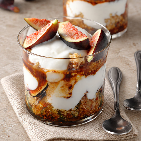 Quinoa, Fresh Fig & Honey-Balsamic Parfaits