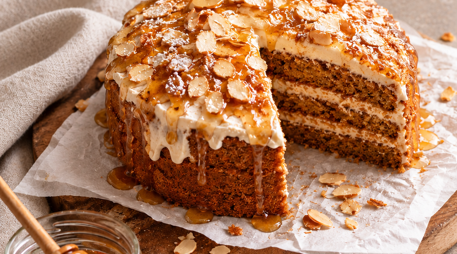 Rustic Honey Cake (serving size - 8 people)