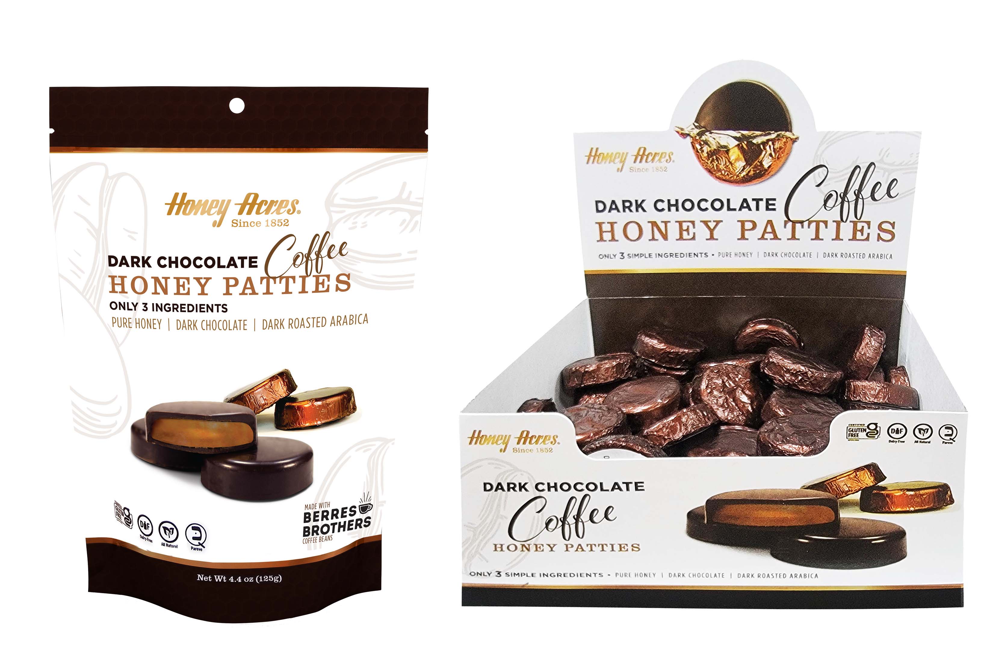 Dark Chocolate Coffee Honey Patties™ – Honey Acres