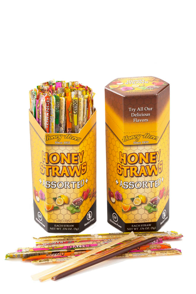 Honey Straws - Assorted - 100ct Box
