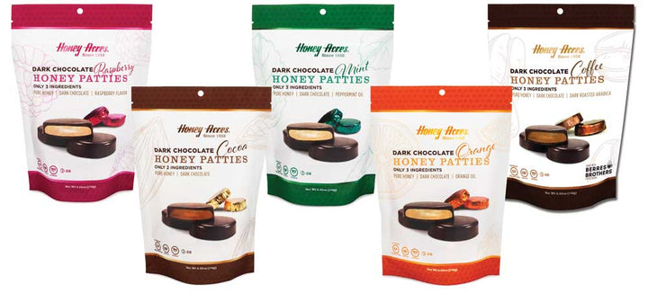 Dark Chocolate <br><b><i>Honey Patties</b></i>™ - Variety Pack - Bags