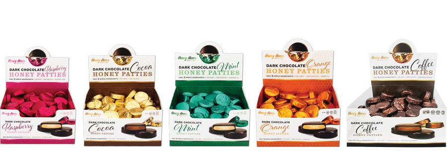 Dark Chocolate <br><b><i>Honey Patties</b></i>™ - 2lb Box Variety Pack