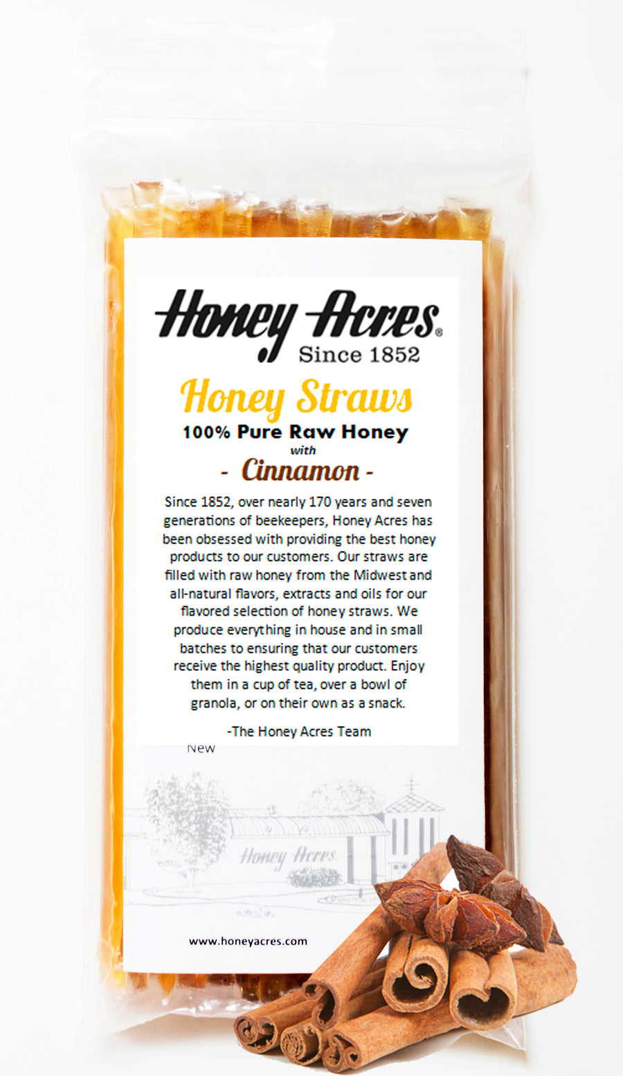 50ct Honey Straws Pack