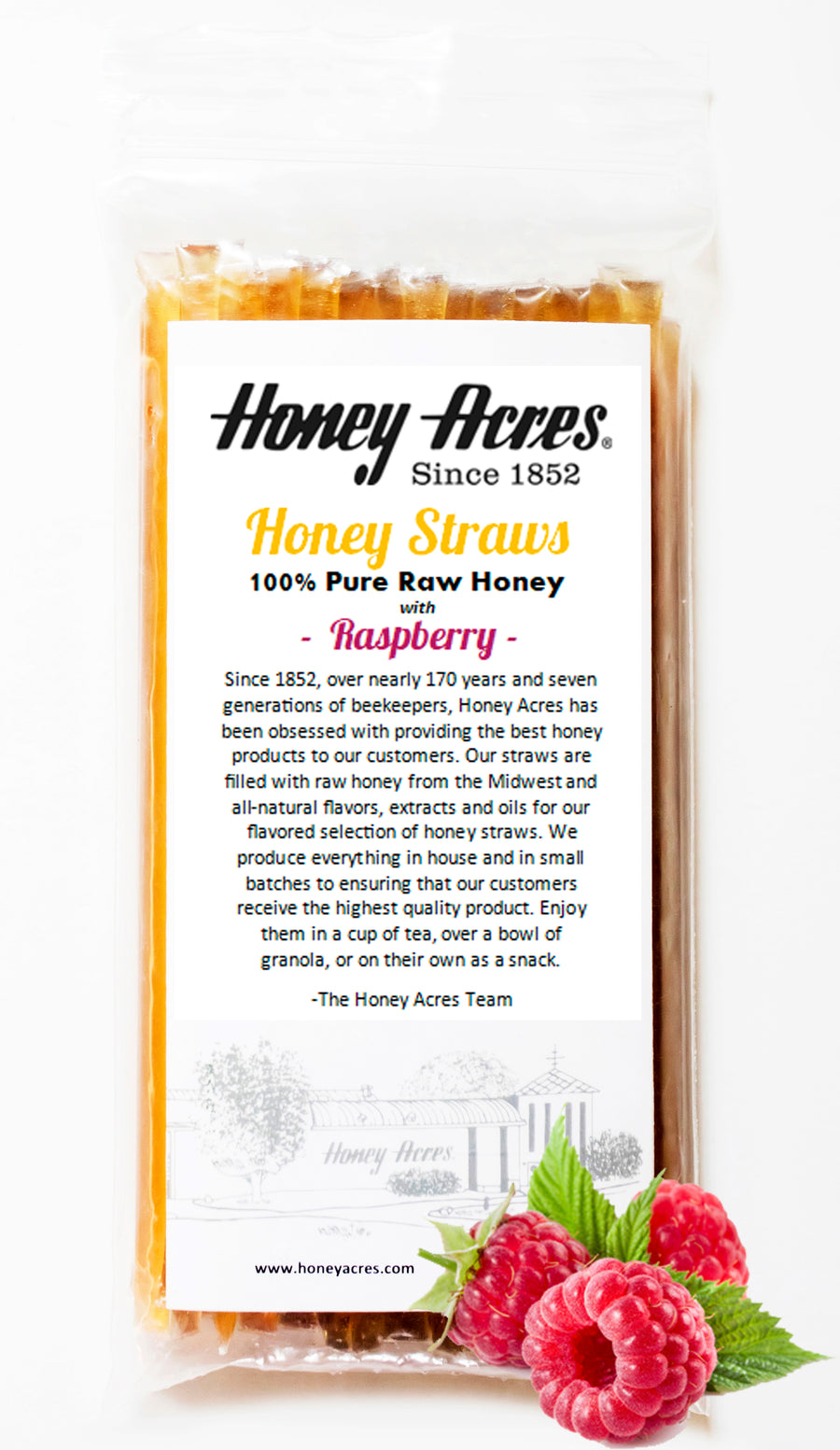 50ct Honey Straws Pack