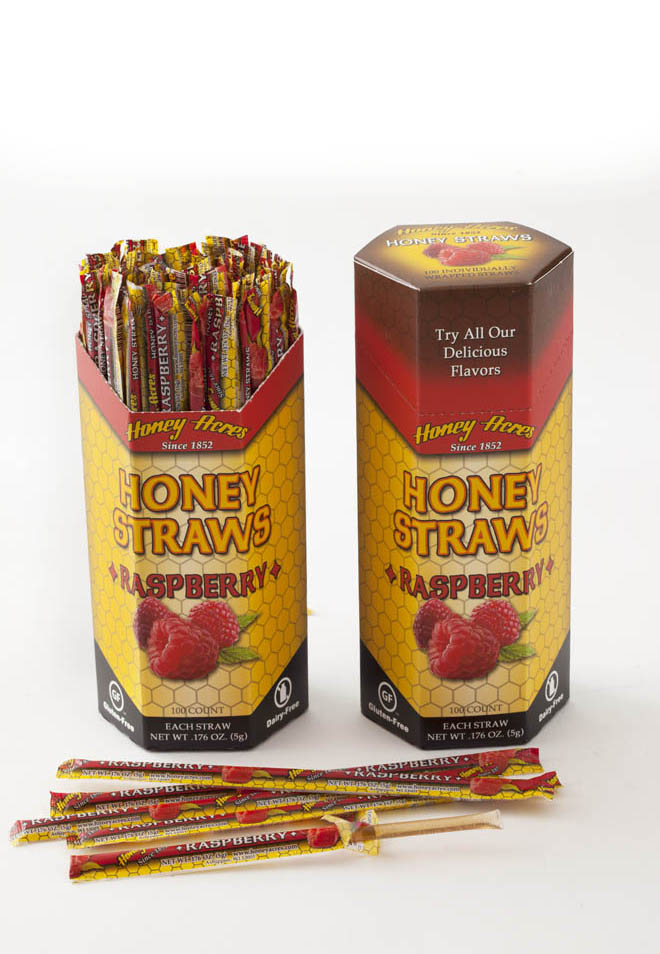 Honey Straws - Raspberry - 100ct Box