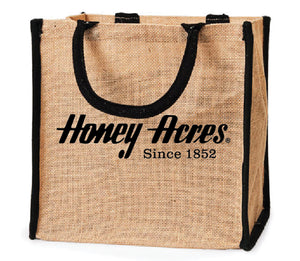 Honey Acres Reusable Burlap Bag