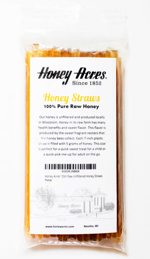 50ct Honey Straws Pack